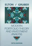 Portada de Modern portfolio theory and investment analysis