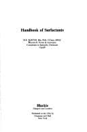 Portada de Handbook of surfactants