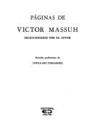 Portada de Páginas de Víctor Massuh