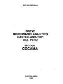 Portada de Breve diccionario analítico castellano-tupí del Perú.