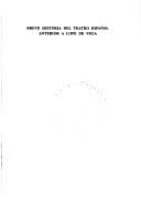 Portada de Breve historia del teatro español anterior a Lope de Vega