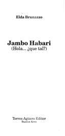 Portada de Jambo habari =