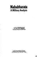 Portada de Mahabharata, a military analysis