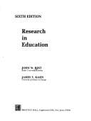 Portada de Research in education