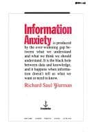 Portada de Information anxiety