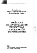 Portada de Políticas de investigación educativas y formación de profesores