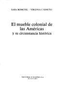 Portada de El mueble colonial de las Américas y su circunstancia histórica