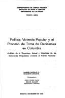 Portada de Política, vivienda popular y el proceso de toma de decisiones en Colombia