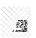 Portada de Memoria del Primer Encuentro de Historia sobre la Universidad.
