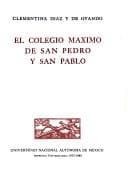 Portada de El Colegio Máximo de San Pedro y San Pablo