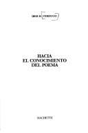 Portada de Hacia el conocimiento del poema