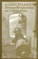 Portada de African perspectives on colonialism