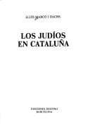 Portada de Los judíos en Cataluña