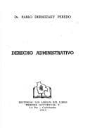 Portada de Derecho administrativo