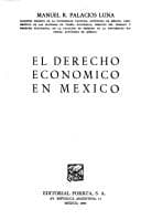 Portada de El derecho económico en México