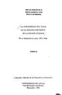 Portada de La Universidad del Zulia en el proceso histórico de la región zuliana