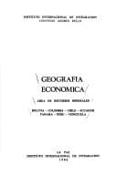 Portada de Geografía económica