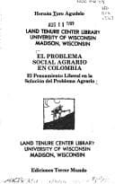 Portada de El problema social agrario en Colombia