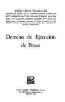 Portada de Derecho de ejecución de penas