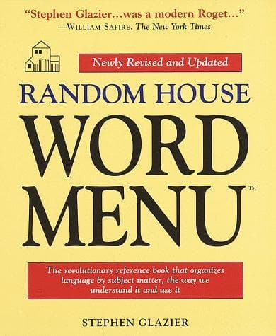 Portada de Random House word menu