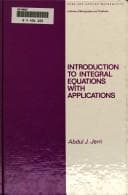 Portada de Introduction to integral equations with applications