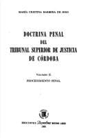 Portada de Doctrina penal del Tribunal Superior de Justicia de Córdoba