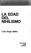 Portada de La edad del nihilismo