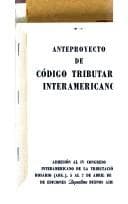Portada de Anteproyecto de Código tributario interamericano