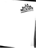 Portada de La patria reciente