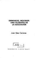 Portada de Emmanuel Mounier, una filosofía de la educación