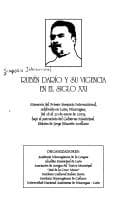 Portada de Rubén Darío y su vigencia en el siglo XXI
