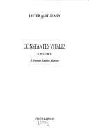 Portada de Constantes vitales, 1995-2003