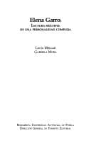 Portada de Elena Garro