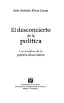 Portada de El desconcierto de la política