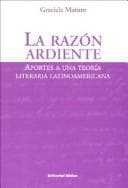 Portada de La razón ardiente