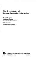 Portada de The psychology of human-computer interaction