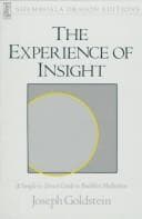 Portada de The experience of insight