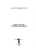 Portada de Ritmo y sintaxis en Gonzalo de Berceo