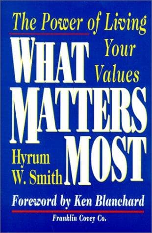 Portada de What matters most