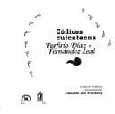 Portada de Los códices cuicatecos Porfirio Díaz y Fernández Leal