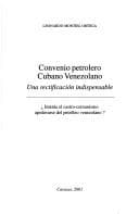 Portada de Convenio petrolero cubano venezolano