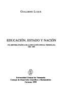 Portada de Educación, estado y nación