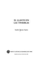 Portada de El llanto en las tinieblas