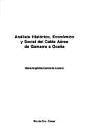 Portada de Análisis histórico, económico y social del cable aéreo de Gamarra a Ocaña