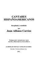 Portada de Cantares hispanoamericanos