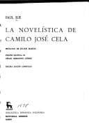 Portada de La novelística de Camilo José Cela