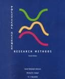 Portada de Political science research methods