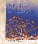 Portada de Algebra with trigonometry for college students