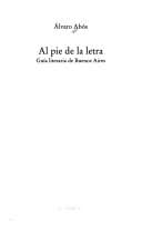 Portada de Al pie de la letra