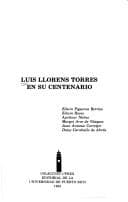 Portada de Luis Lloréns Torres en su centenario